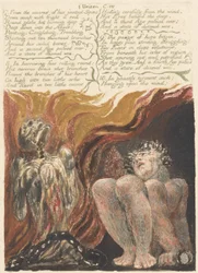 7. From the caverns of his jointed spine..., plate 14 from The First Book of Urizen, 1794